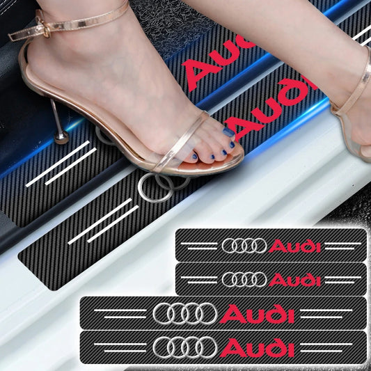 Protector de Umbral de Puerta en Fibra de Carbono para Audi S8, TT, A4L y Más